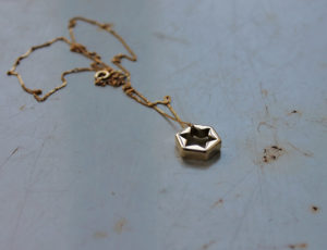 14k gold star of David